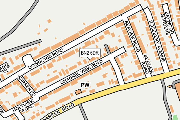 BN2 6DR map - OS OpenMap – Local (Ordnance Survey)