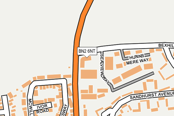 BN2 6NT map - OS OpenMap – Local (Ordnance Survey)