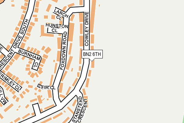 BN2 6TH map - OS OpenMap – Local (Ordnance Survey)
