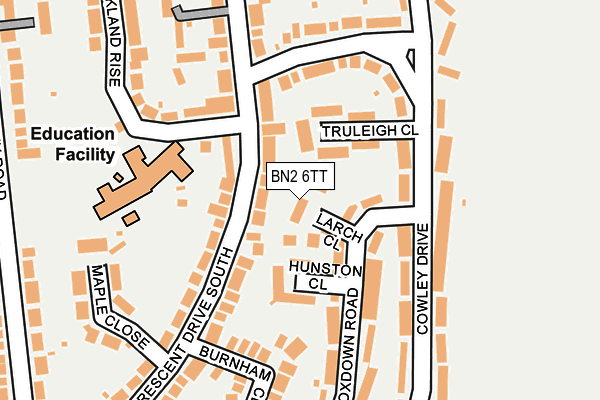 BN2 6TT map - OS OpenMap – Local (Ordnance Survey)