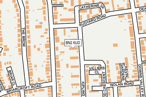 BN2 6UD map - OS OpenMap – Local (Ordnance Survey)