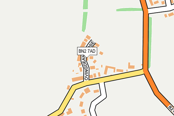 BN2 7AD map - OS OpenMap – Local (Ordnance Survey)