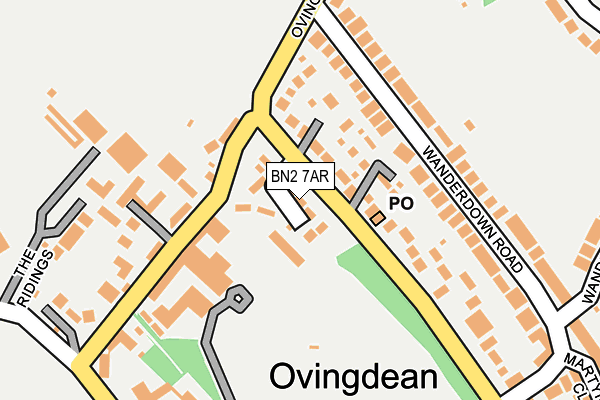 BN2 7AR map - OS OpenMap – Local (Ordnance Survey)