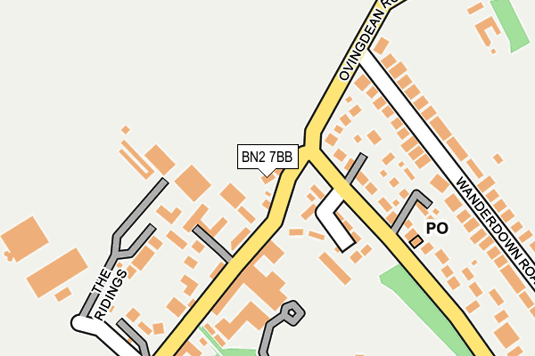 BN2 7BB map - OS OpenMap – Local (Ordnance Survey)