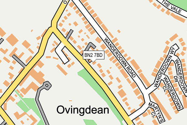 BN2 7BD map - OS OpenMap – Local (Ordnance Survey)