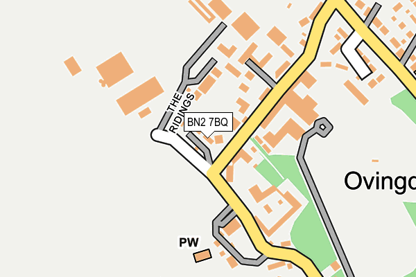 BN2 7BQ map - OS OpenMap – Local (Ordnance Survey)