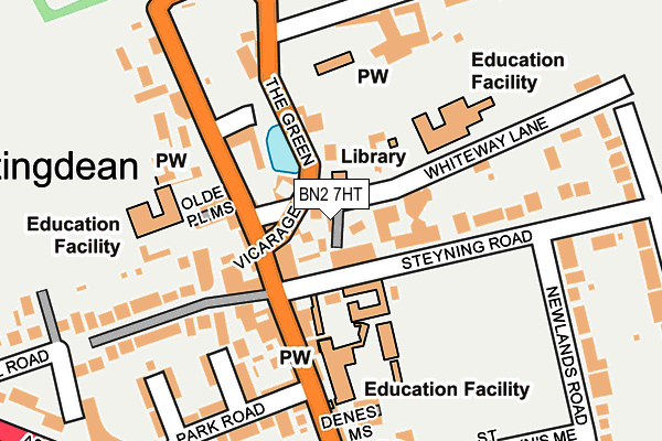 BN2 7HT map - OS OpenMap – Local (Ordnance Survey)