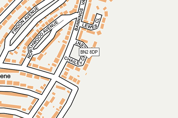 BN2 8DP map - OS OpenMap – Local (Ordnance Survey)