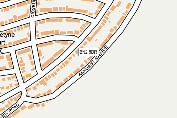 BN2 8DR map - OS OpenMap – Local (Ordnance Survey)