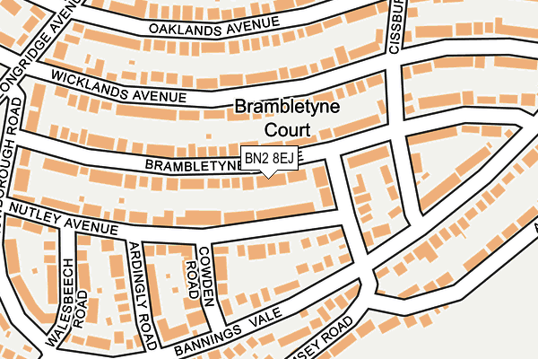 Map of HOFFMAN CHASE LTD at local scale
