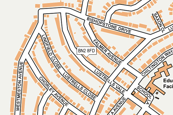 BN2 8FD map - OS OpenMap – Local (Ordnance Survey)