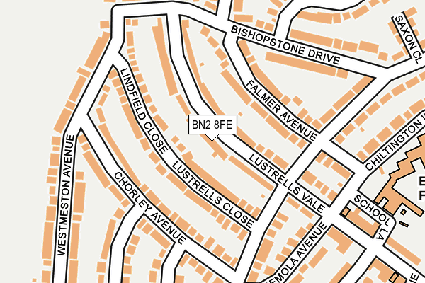 BN2 8FE map - OS OpenMap – Local (Ordnance Survey)