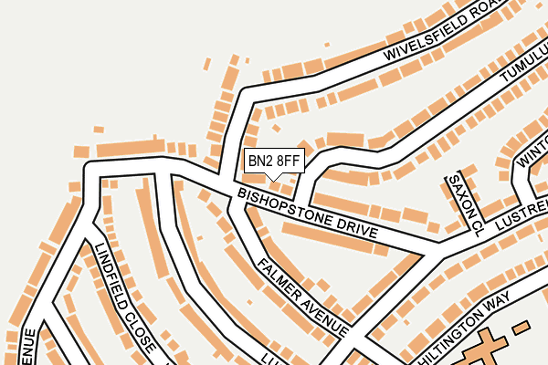 BN2 8FF map - OS OpenMap – Local (Ordnance Survey)