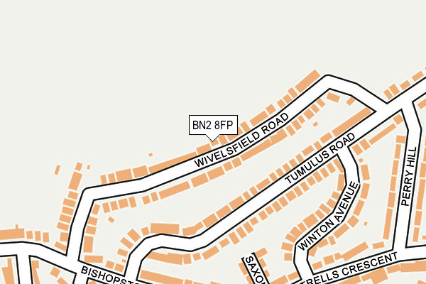 BN2 8FP map - OS OpenMap – Local (Ordnance Survey)