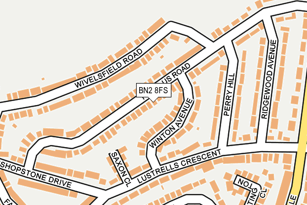 BN2 8FS map - OS OpenMap – Local (Ordnance Survey)