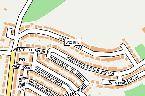 BN2 8HL map - OS OpenMap – Local (Ordnance Survey)