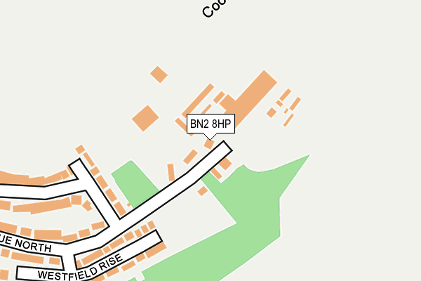 BN2 8HP map - OS OpenMap – Local (Ordnance Survey)
