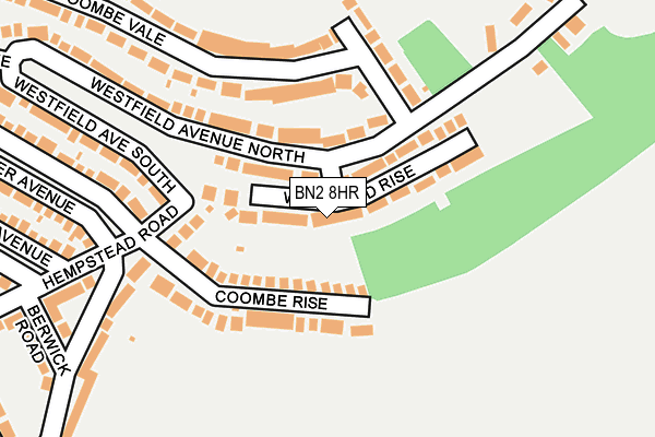 BN2 8HR map - OS OpenMap – Local (Ordnance Survey)