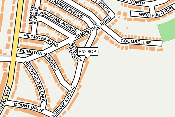 BN2 8QP map - OS OpenMap – Local (Ordnance Survey)