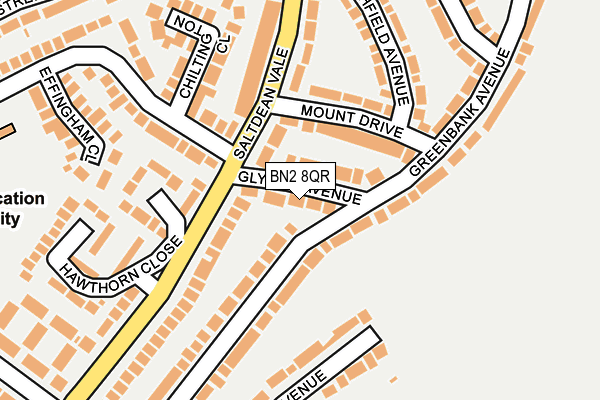 BN2 8QR map - OS OpenMap – Local (Ordnance Survey)