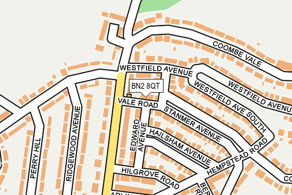 BN2 8QT map - OS OpenMap – Local (Ordnance Survey)