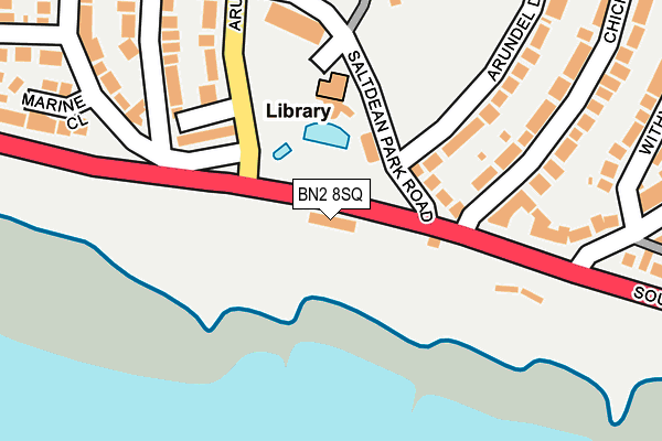 BN2 8SQ map - OS OpenMap – Local (Ordnance Survey)