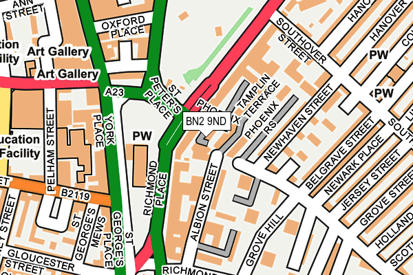 BN2 9ND map - OS OpenMap – Local (Ordnance Survey)