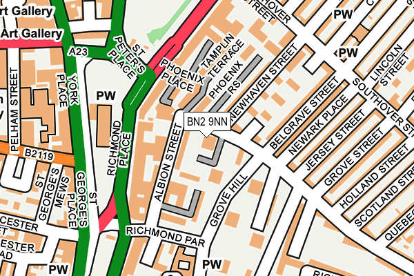 BN2 9NN map - OS OpenMap – Local (Ordnance Survey)