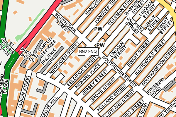 BN2 9NQ map - OS OpenMap – Local (Ordnance Survey)