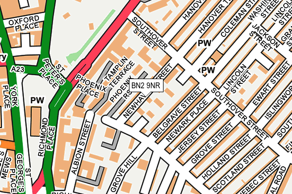 BN2 9NR map - OS OpenMap – Local (Ordnance Survey)