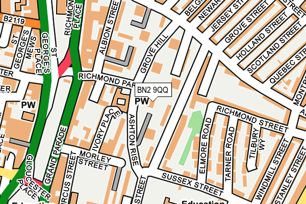 BN2 9QQ map - OS OpenMap – Local (Ordnance Survey)