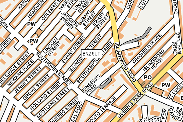 BN2 9UT map - OS OpenMap – Local (Ordnance Survey)