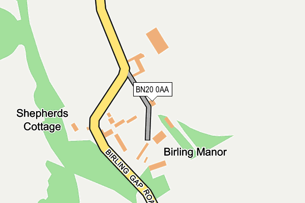 BN20 0AA map - OS OpenMap – Local (Ordnance Survey)