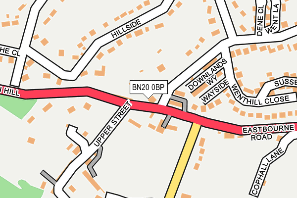 BN20 0BP map - OS OpenMap – Local (Ordnance Survey)
