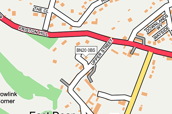 BN20 0BS map - OS OpenMap – Local (Ordnance Survey)