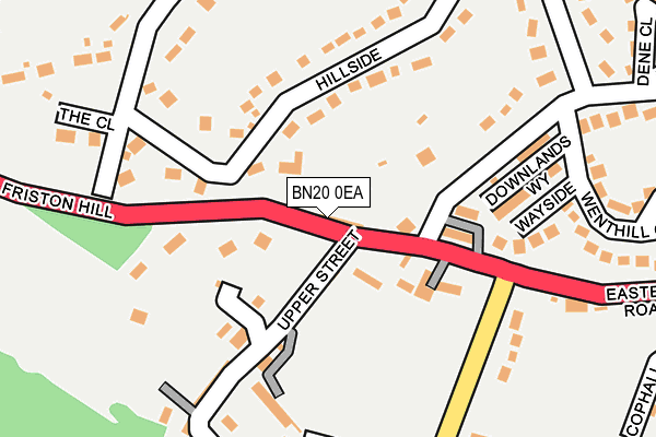 BN20 0EA map - OS OpenMap – Local (Ordnance Survey)