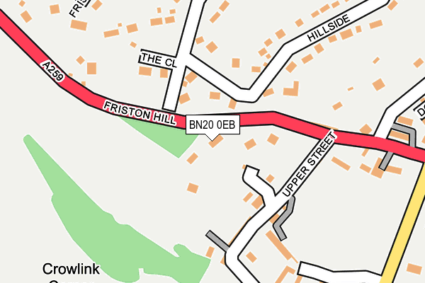 BN20 0EB map - OS OpenMap – Local (Ordnance Survey)
