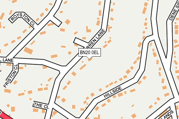 BN20 0EL map - OS OpenMap – Local (Ordnance Survey)