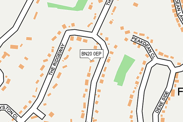 BN20 0EP map - OS OpenMap – Local (Ordnance Survey)