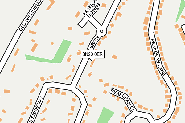 BN20 0ER map - OS OpenMap – Local (Ordnance Survey)