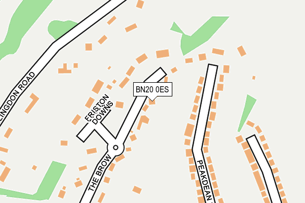 BN20 0ES map - OS OpenMap – Local (Ordnance Survey)