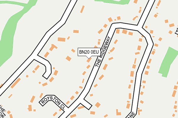 BN20 0EU map - OS OpenMap – Local (Ordnance Survey)