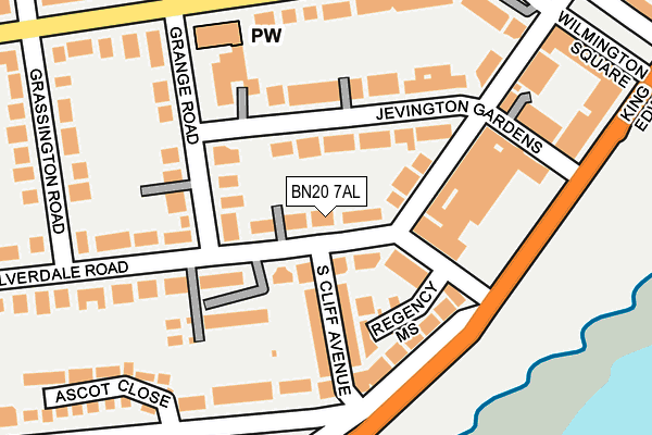 BN20 7AL map - OS OpenMap – Local (Ordnance Survey)
