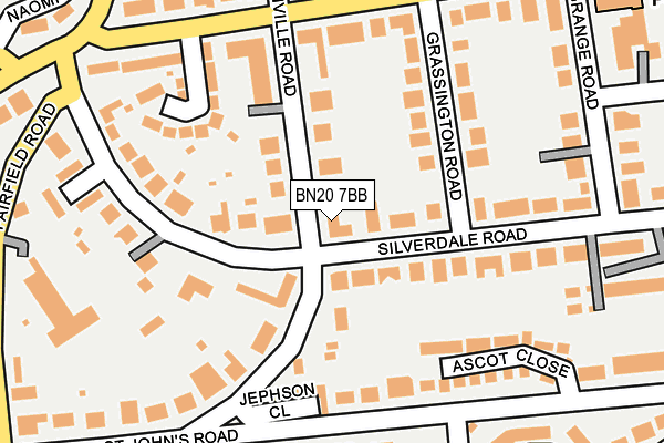 BN20 7BB map - OS OpenMap – Local (Ordnance Survey)