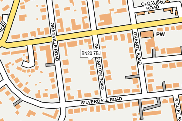 BN20 7BJ map - OS OpenMap – Local (Ordnance Survey)