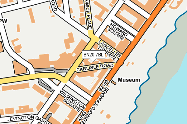 BN20 7BL map - OS OpenMap – Local (Ordnance Survey)