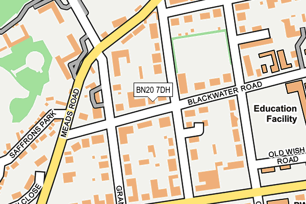 BN20 7DH map - OS OpenMap – Local (Ordnance Survey)