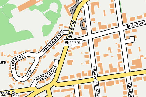 BN20 7DL map - OS OpenMap – Local (Ordnance Survey)