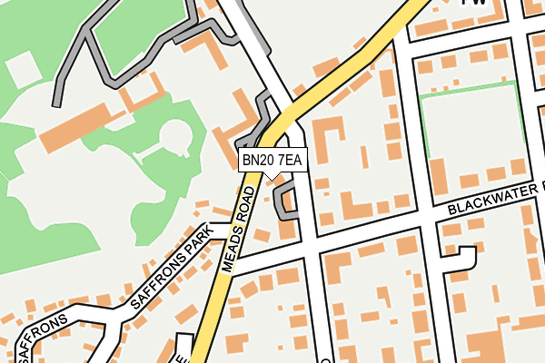 BN20 7EA map - OS OpenMap – Local (Ordnance Survey)