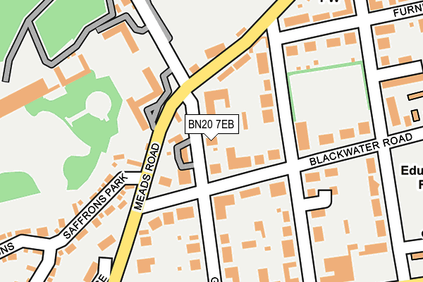 BN20 7EB map - OS OpenMap – Local (Ordnance Survey)